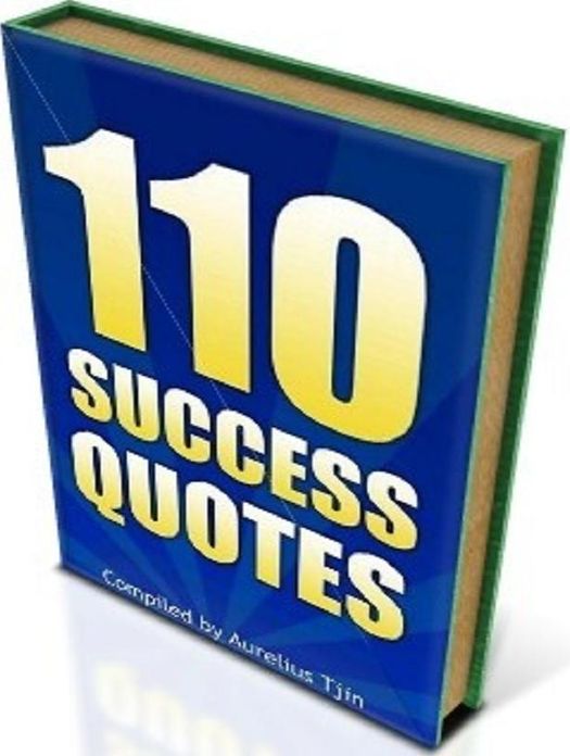 FYI about Self Esteem eBook - 110 Success Quotes - You want to achieve success in your life?