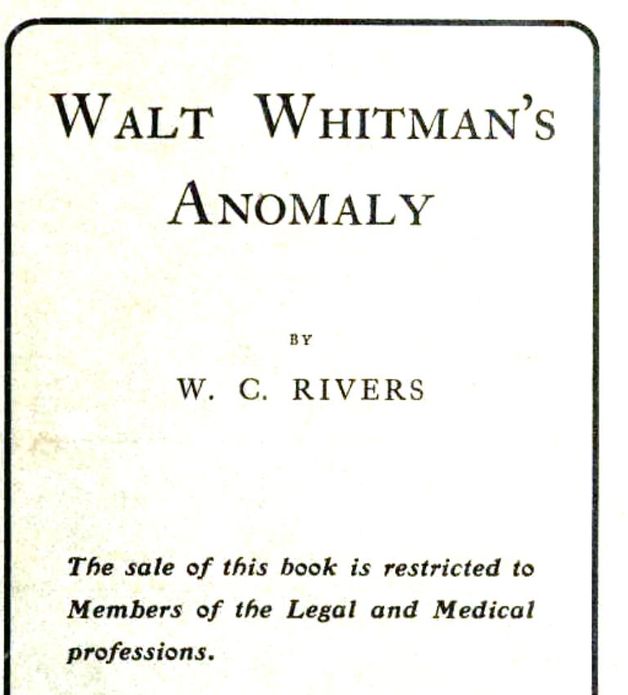 Walt Whitman's anomaly