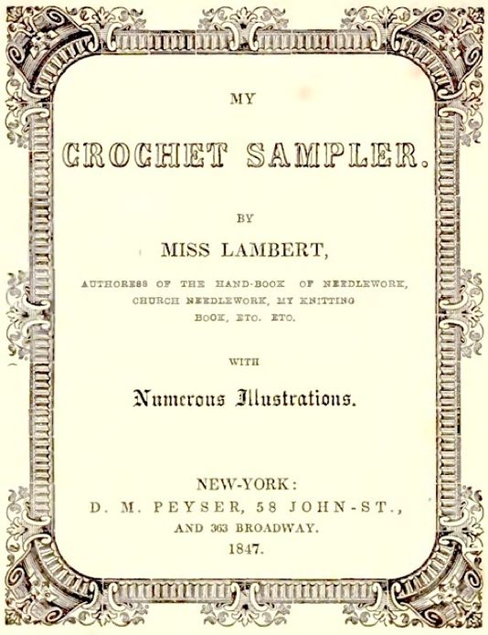 My Crochet Sampler (Illustrated)