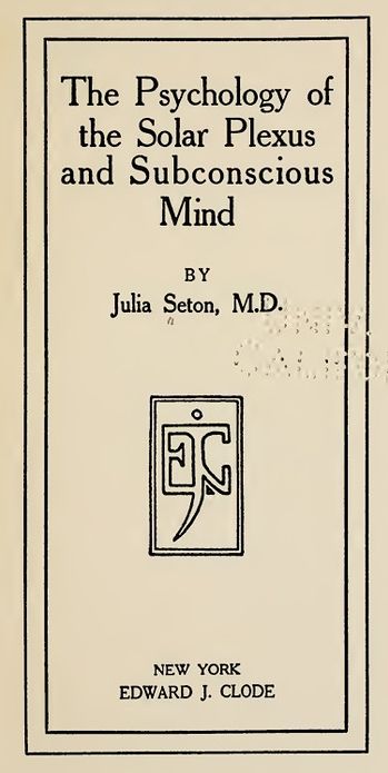 The Psychology of the Solar Plexus and Subconscious Mind