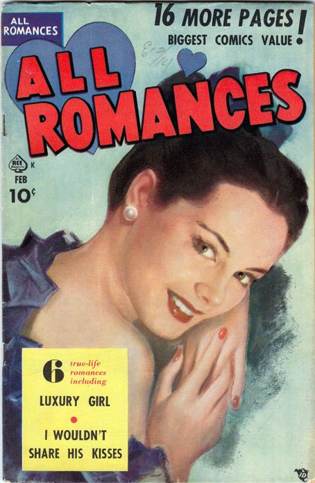 All Romances Number 4 Love Comic Book