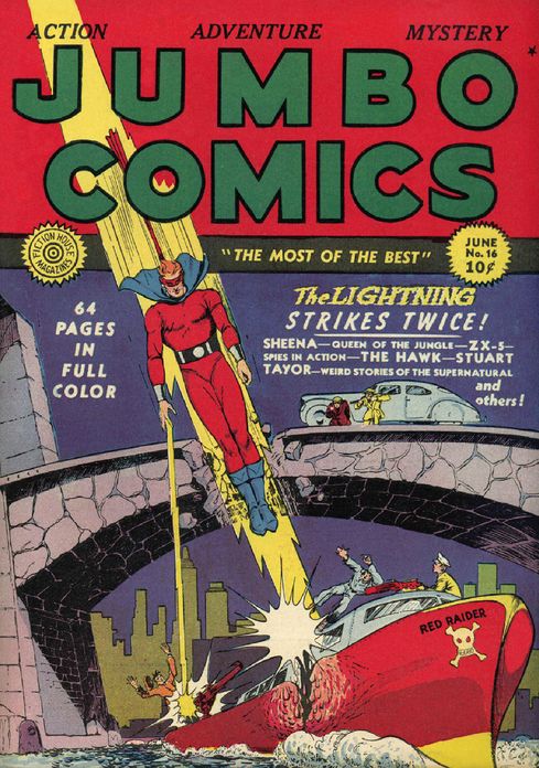 Jumbo Comics Number 16 Action Comic Book