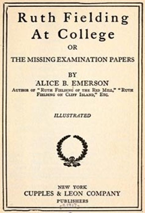 Ruth Fielding At College
