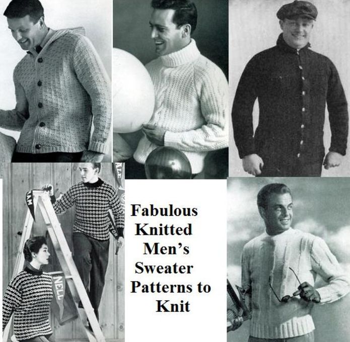 Fabulous Knitted Men’s Sweater Patterns to Knit