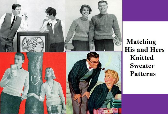 Matching His and Hers Knitted Sweater Patterns