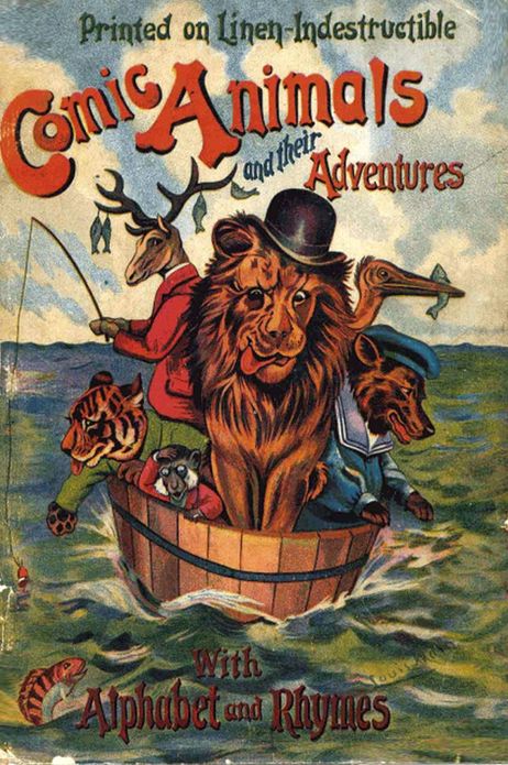 Comic Animals and Their Adventures with Alphabet and Rhymes