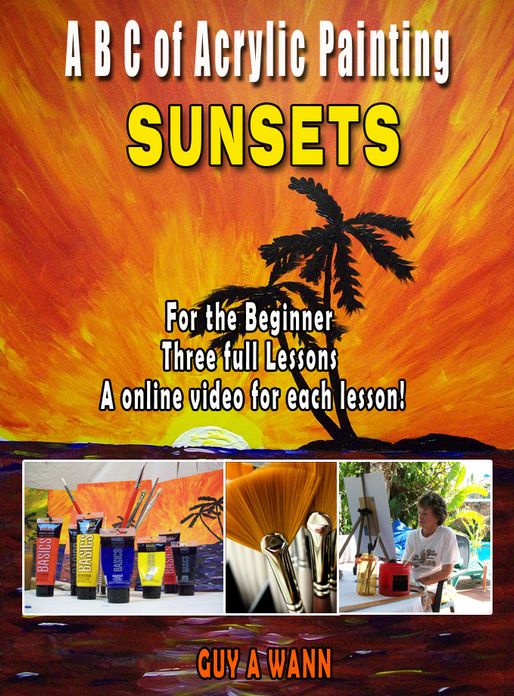 A B C of Acrylic Painting "SUNSETS"