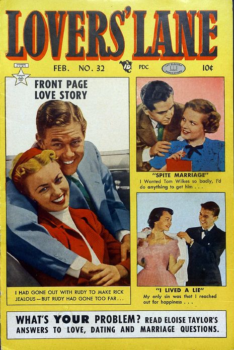 Lovers Lane Number 32 Romance Comic Book