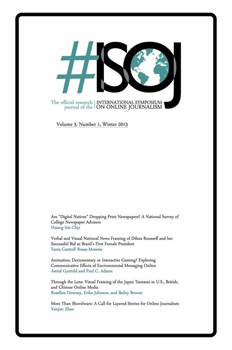 #ISOJ The Official Research Journal of the International Symposium on Online Journalism (Volume 3, Number 1)