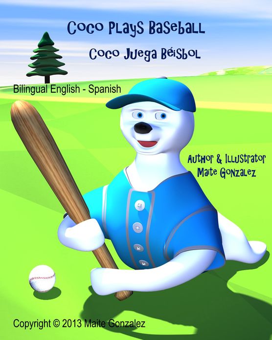 Coco Plays Baseball (Bilingual English-Spanish)