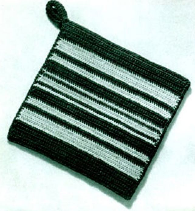 Striped Hot Dish Holder Vintage Pattern