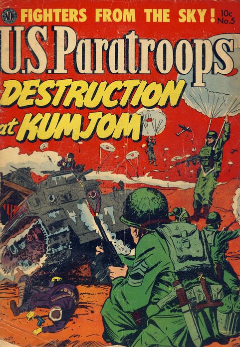 US Paratroops Number 5 War Comic Book