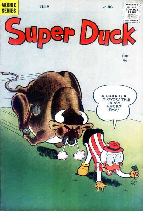 Super Duck Number 86 Childrens Comic Book