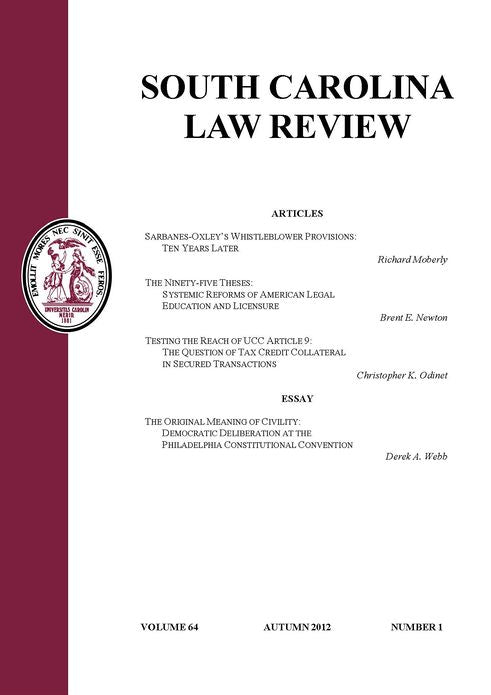 The Original Meaning of Civility: Democratic Deliberation at the Philadelphia Constitutional Convention