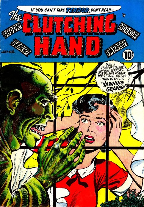 The Clutching Hand Horror Comic Book