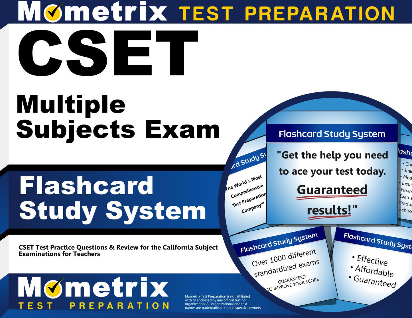 CSET Multiple Subjects Exam Flashcard Study System: CSET Test Practice Questions & Review for the California Subject Examinations for Teachers