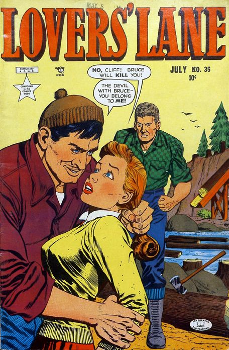 Lovers Lane Number 35 Romance Comic Book