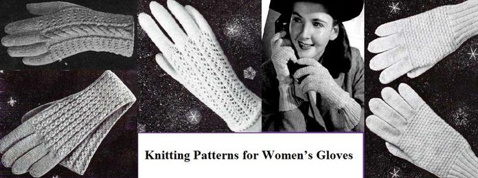 Knitting Patterns for Women’s Gloves