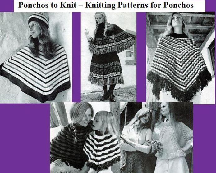 Ponchos to Knit – Knitting Patterns for Ponchos