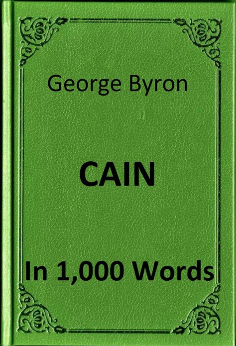 Byron - Cain in 1,000 Words (Zbooker Classics)