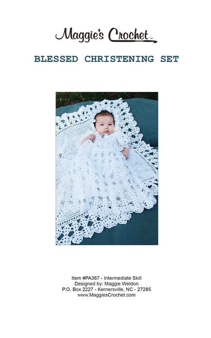 Crochet Pattern Blessed Christening Set PA367