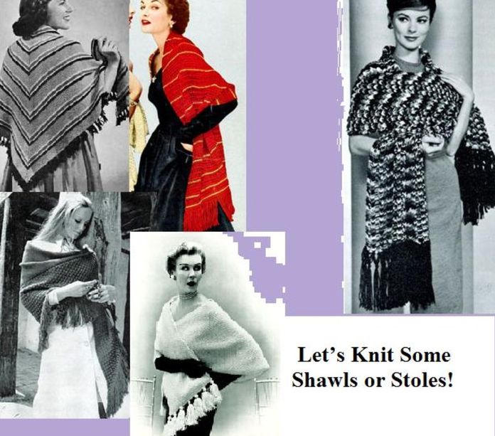 Let’s Knit Some Shawls or Stoles!