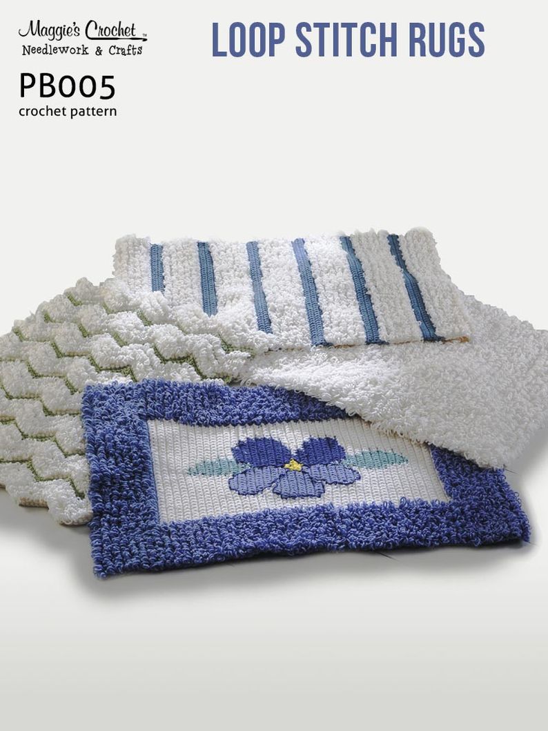 PB005-R Loop Stitch Rugs Crochet Pattern