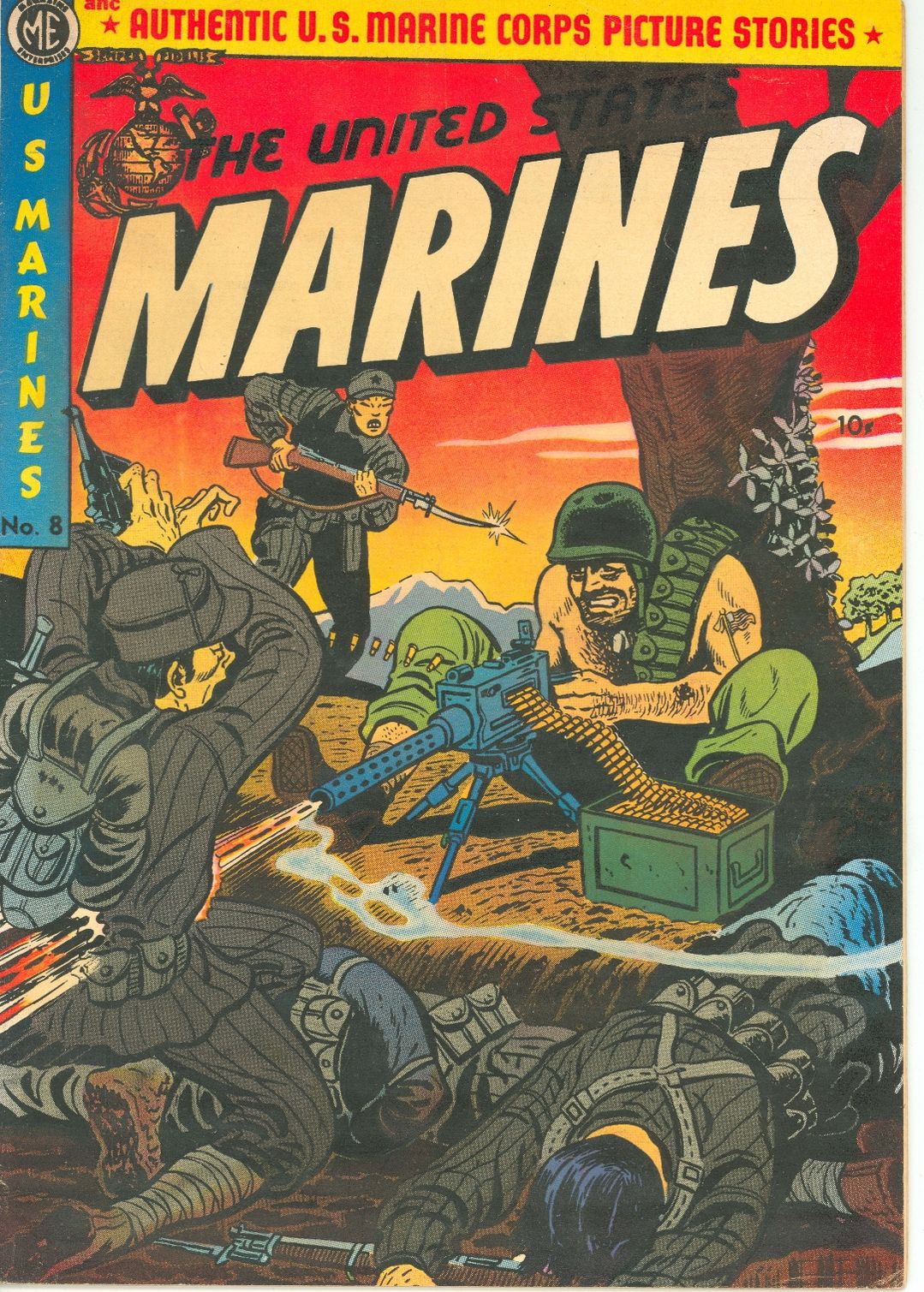 US Marines Number 8 War Comic Book