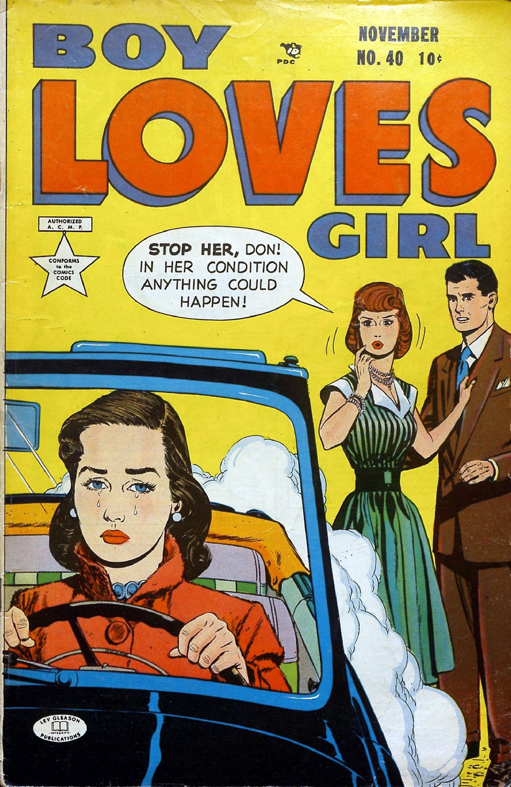 Boy Loves Girl Number 40 Romance Comic Book