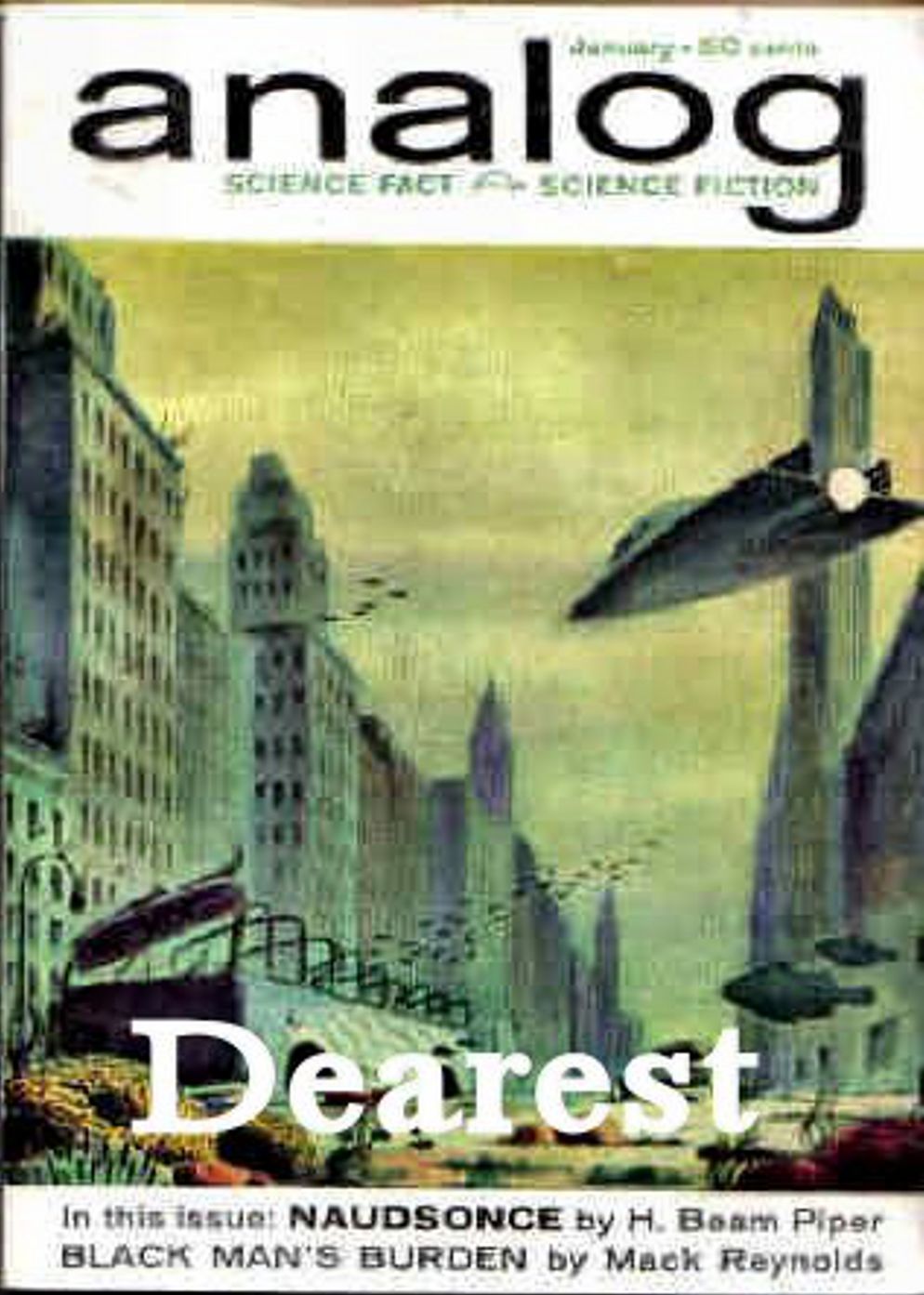 Dearest: A Fantasy, Fiction and Literature, Occult, Pulp, Short Story Classic By Henry Beam Piper! AAA+++