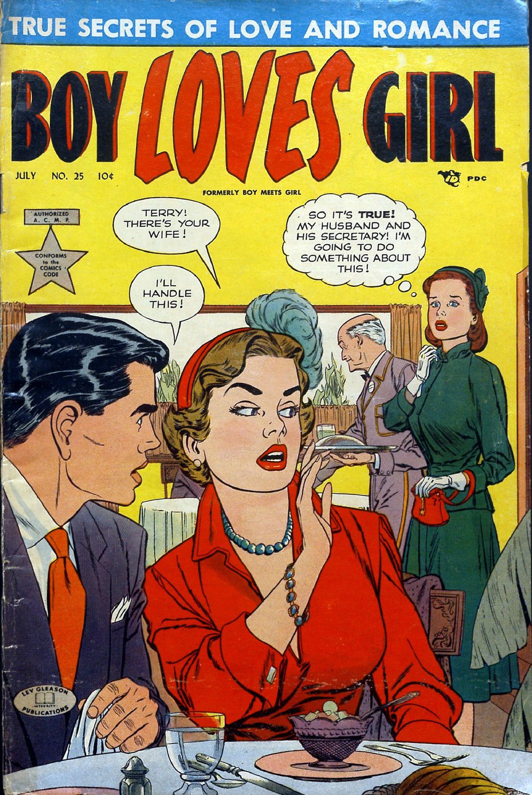 Boy Loves Girl Number 25 Romance Comic Book