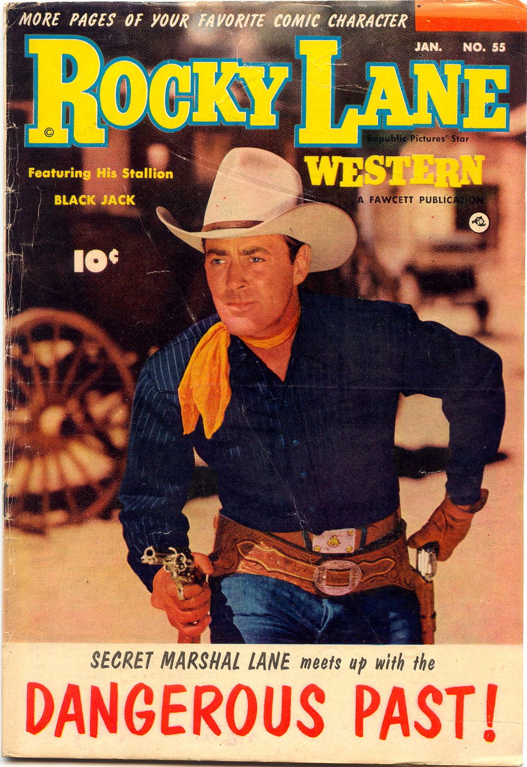 Rocky Lane Number 55 Western Comic Book