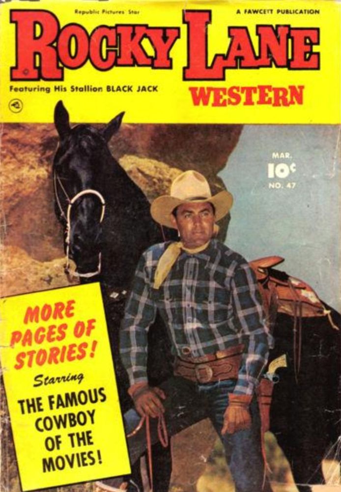 Rocky Lane Number 47 Western Comic Book