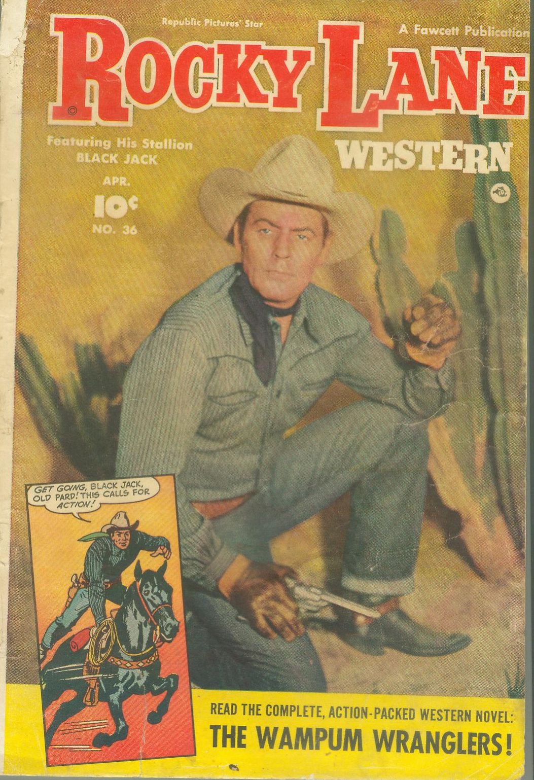Rocky Lane Number 36 Western Comic Book