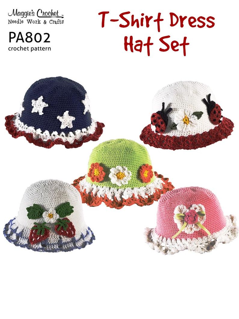 PA802-R T-Shirt Hat Set Crochet Pattern