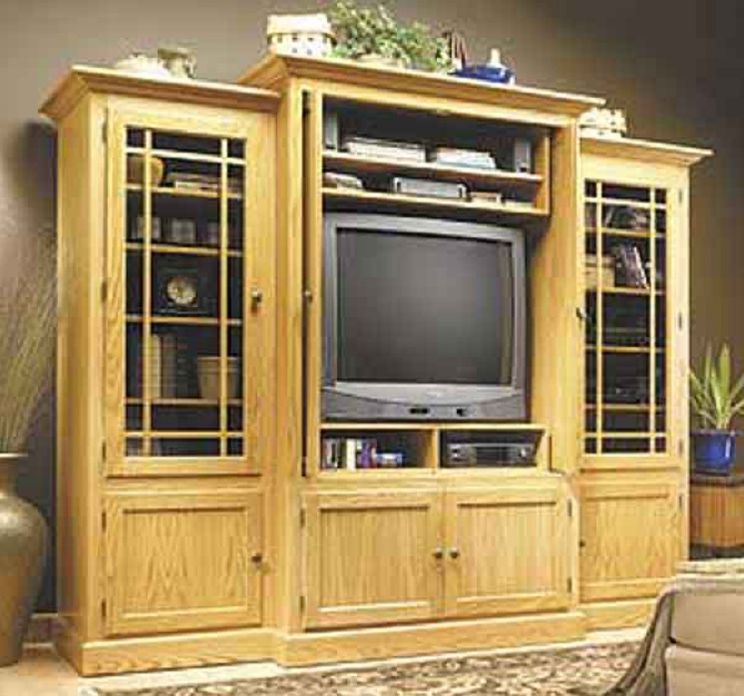 Custom Designed Plans To Build This Modular Entertainment Center Cabinet 32inch TV
