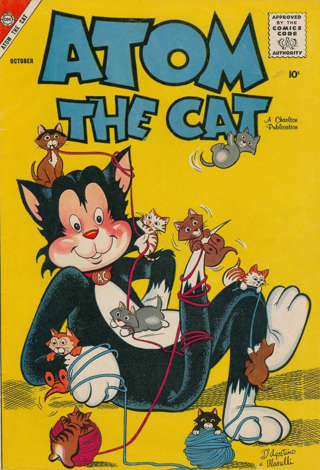 Atom the Cat Number 13 Childrens Comic Book