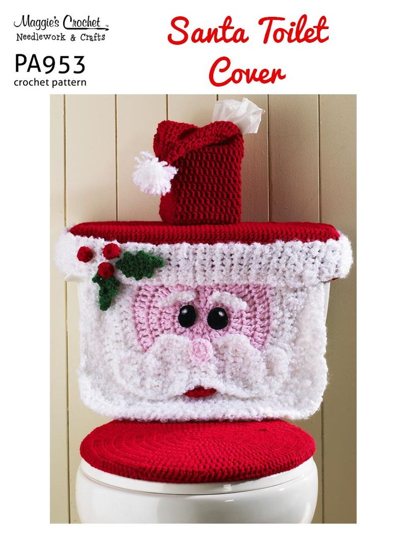 PA953-R Santa Toilet Cover Crochet Pattern