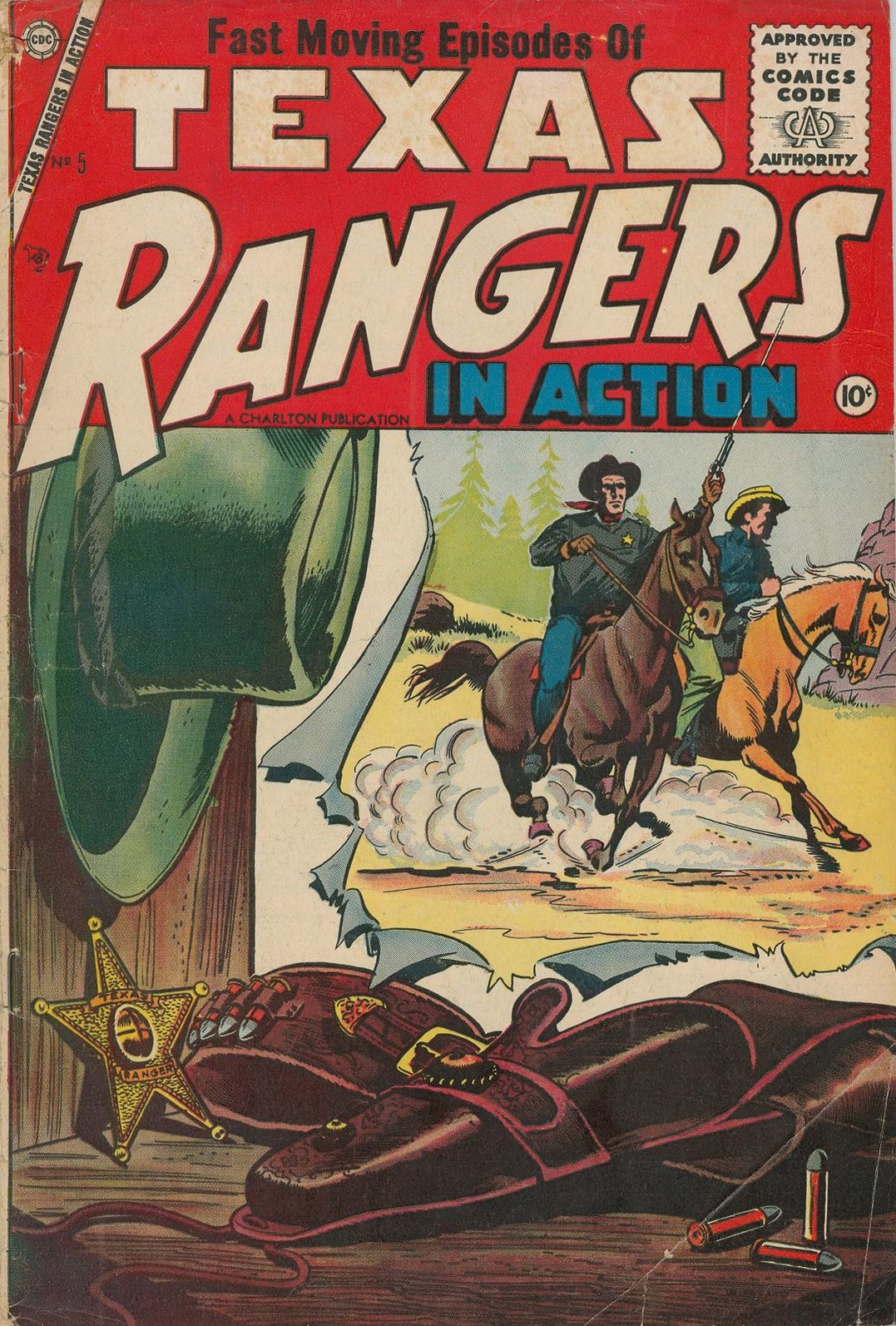 Texas Rangers in Action Number 5 Western Comic Book