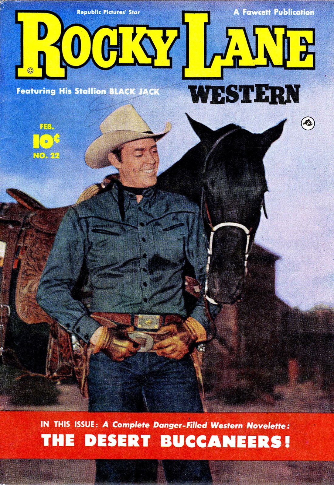 Rocky Lane Number 22 Western Comic Book
