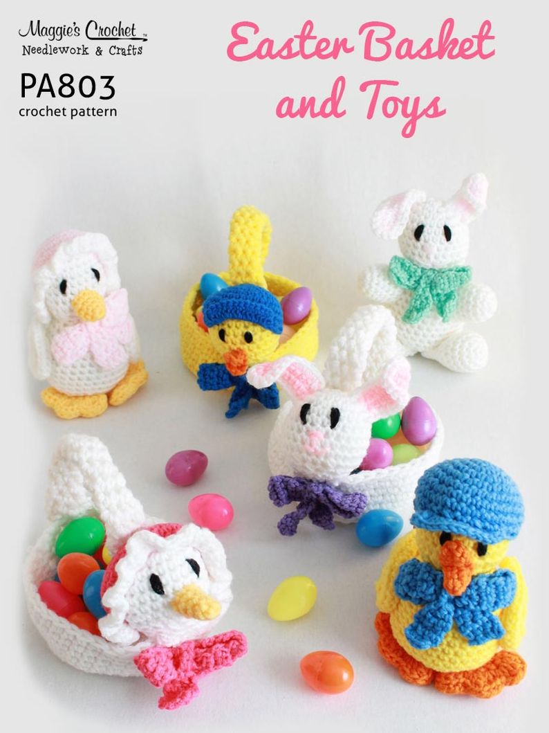 PA803-R Easter Baskets & Toys Crochet Pattern