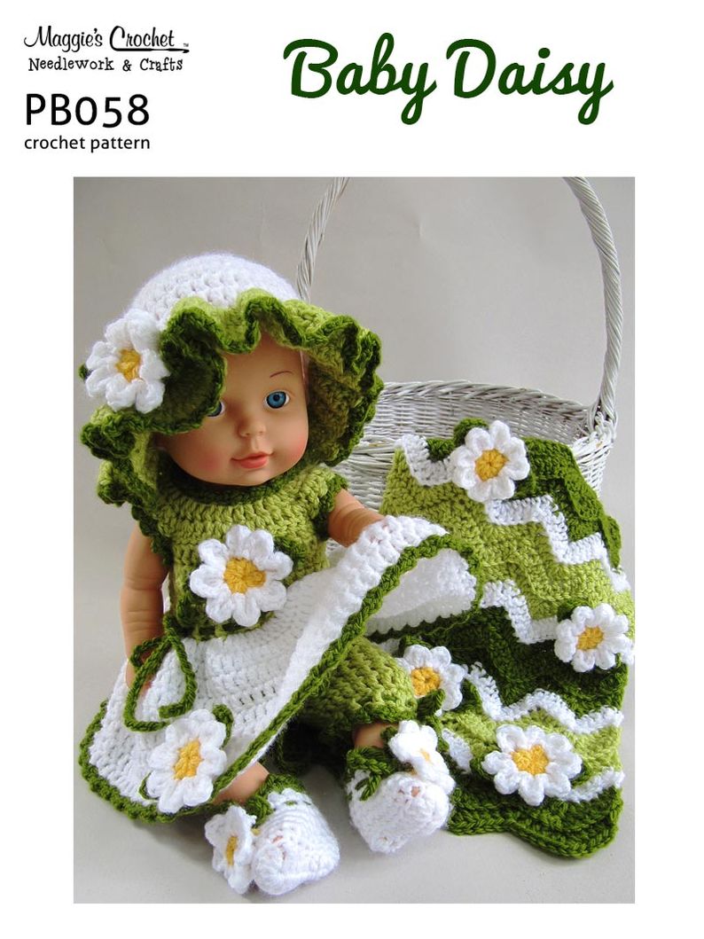 PB058-R Baby Daisy Crochet Pattern