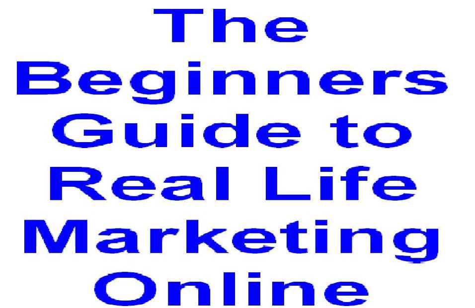 The Beginners Guide to Real Life Marketing Online