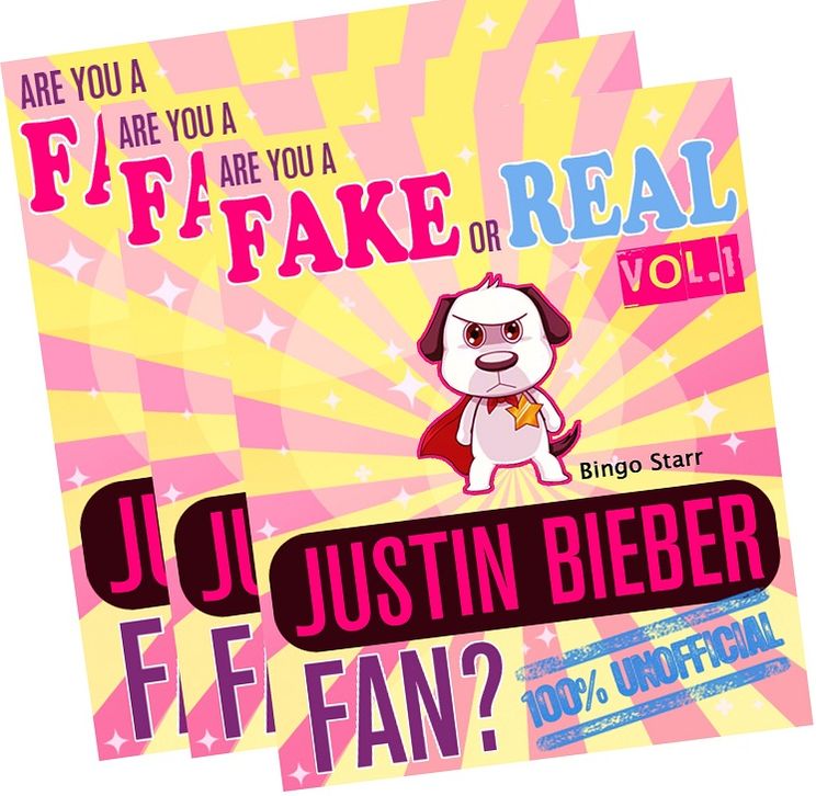 Are You a Fake or Real Justin Bieber Fan? Bundle Version - Red and Yellow and Blue - The 100% Unofficial Quiz and Facts Trivia Travel Set Game
