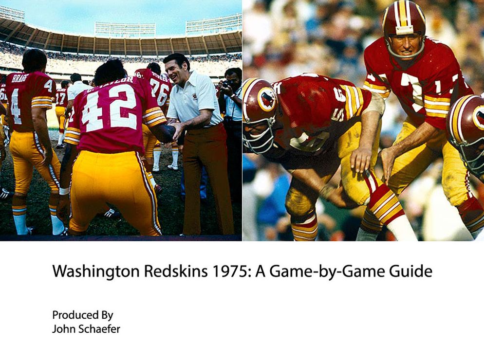 Washington Redskins 1975: A Game-by-Game Guide