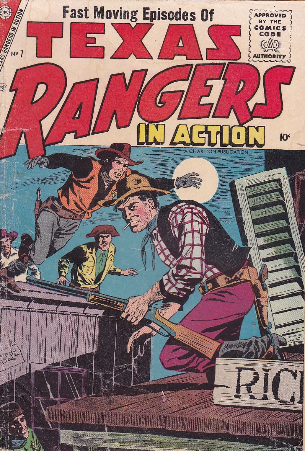 Texas Rangers in Action Number 7 Western Comic Book