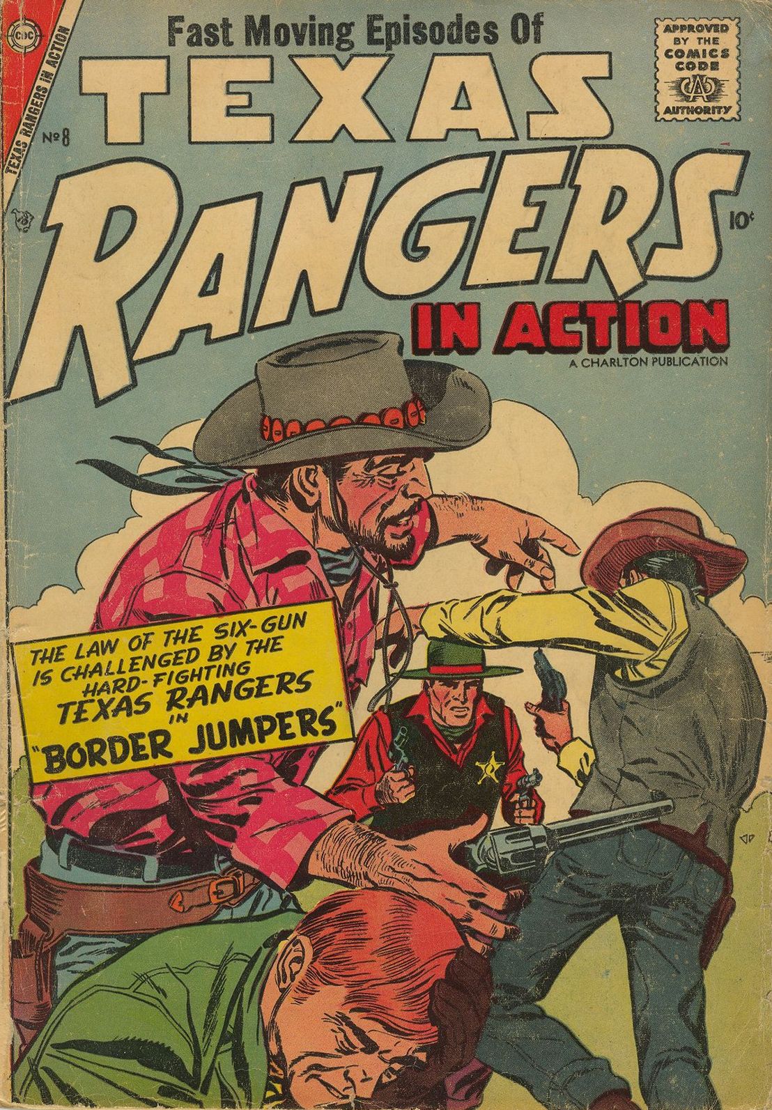 Texas Rangers in Action Number 8 Western Comic Book