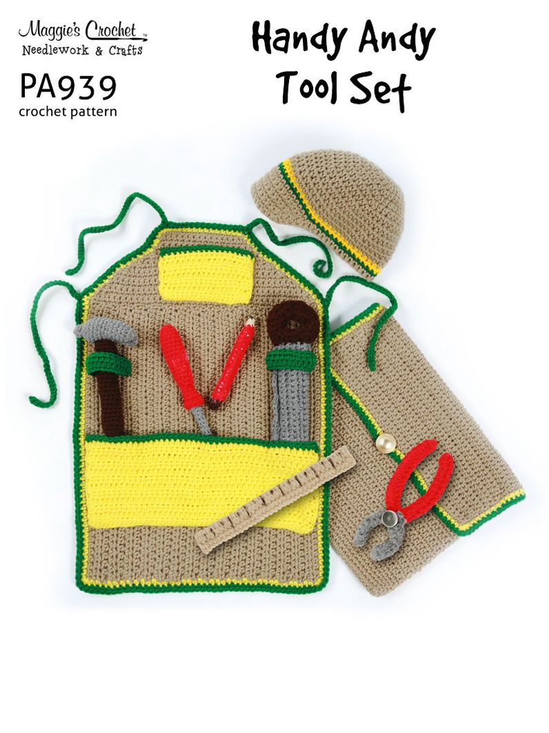 PA939-R Handy Andy Tool Set Crochet Pattern