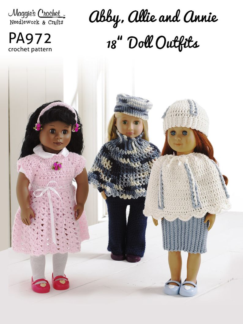 PA972-R Abby, Allie & Annie Crochet Patterns