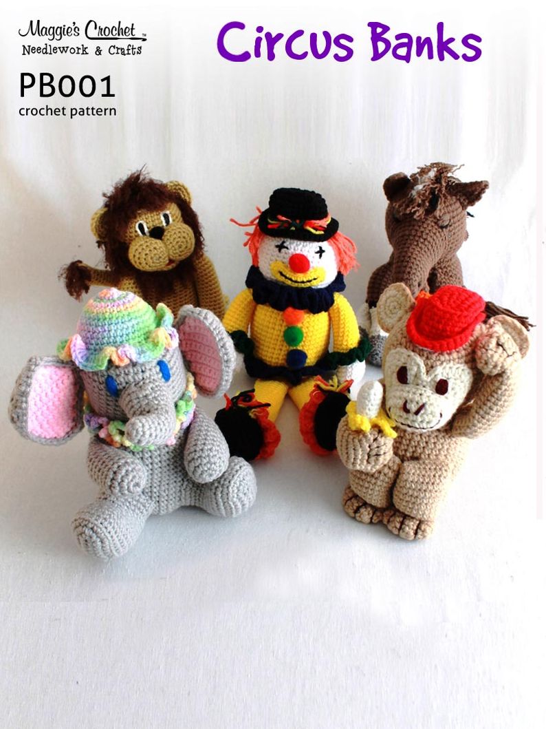 PB001-R Circus Banks Crochet Patterns